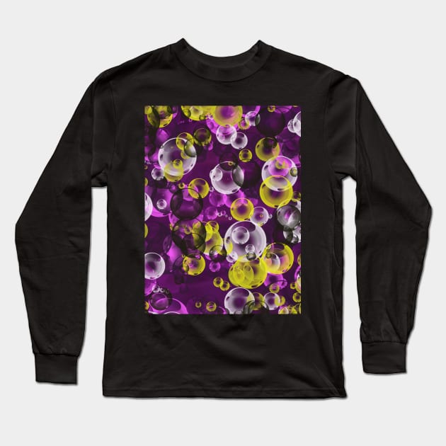 Purple 406 by Kristalin Davis Long Sleeve T-Shirt by Kristalin Davis